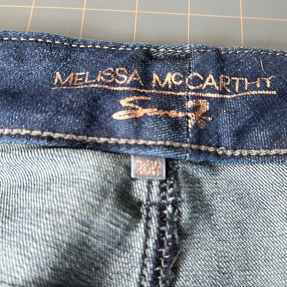 Melissa McCarthy/Seven 7 26W Boyfriend Stretch Denim - Picture 5 of 6